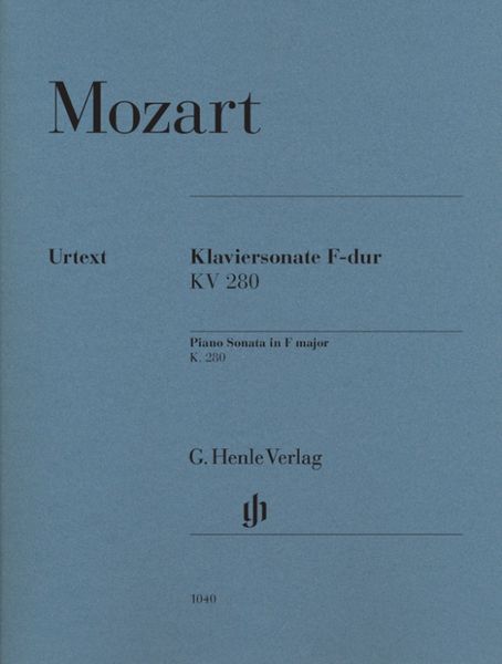 Wolfgang Amadeus Mozart - Klaviersonate F-dur KV 280 (189e)