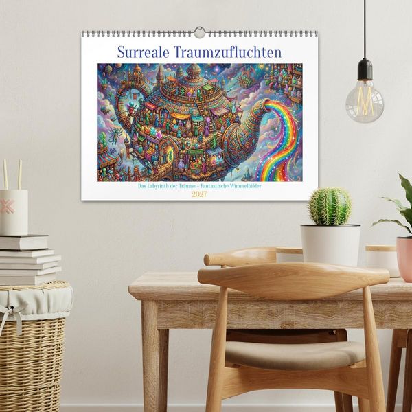 Produktbild: Surreale Traumzufluchten (Wandkalender 2027 DIN A3 quer), CALVENDO Monatskalender