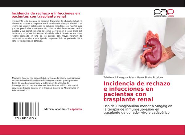 Produktbild: Incidencia de rechazo e infecciones en pacientes con trasplante renal