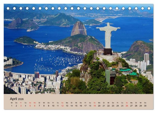 Produktbild: Brasilien. Impressionen (Tischkalender 2026 DIN A5 quer), CALVENDO Monatskalender