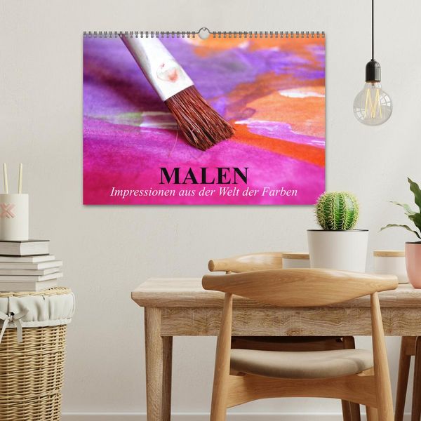 Produktbild: Malen. Impressionen aus der Welt der Farben (Wandkalender 2026 DIN A3 quer), CALVENDO Monatskalender