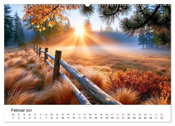 Produktbild: Sonnenjahr (Wandkalender 2027 DIN A2 quer), CALVENDO Monatskalender