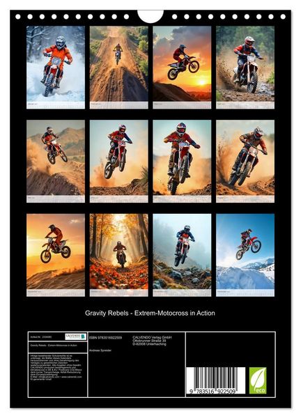 Produktbild: Gravity Rebels - Extrem-Motocross in Action (Wandkalender 2027 DIN A4 hoch), CALVENDO Monatskalender
