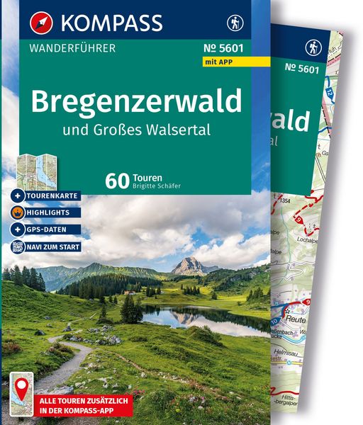 Produktbild: KOMPASS Wanderf&uuml;hrer Bregenzerwald und Gro&szlig;es Walsertal, 60 Touren mit Extra-Tourenkarte