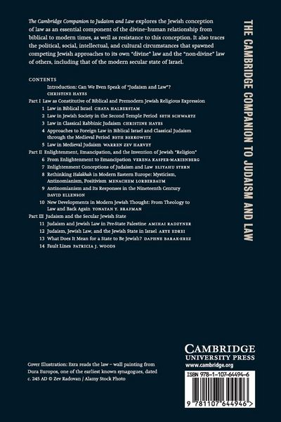 Produktbild: The Cambridge Companion to Judaism and Law