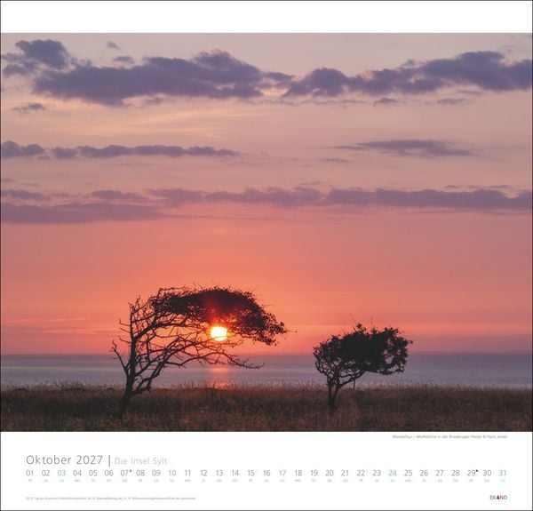 Produktbild: Die Insel Sylt Edition Kalender 2027 - Hans Jessel