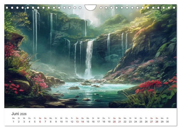 Produktbild: Kaskaden - Die Poesie des Wassers (Wandkalender 2026 DIN A4 quer), CALVENDO Monatskalender