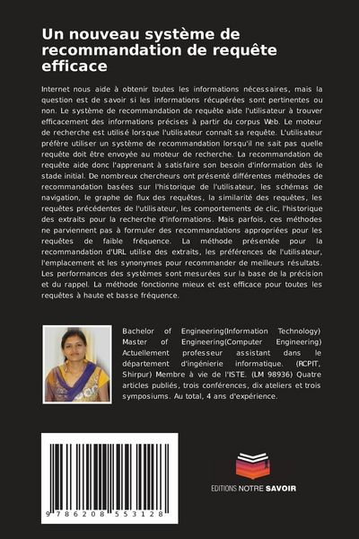 Produktbild: Un nouveau syst&egrave;me de recommandation de requ&ecirc;te efficace