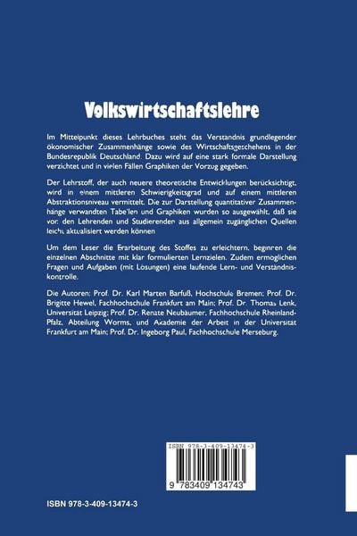 Produktbild: Volkswirtschaftslehre