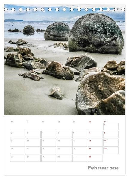 Produktbild: Kalenderplaner g'day Neuseeland 2026 (Tischkalender 2026 DIN A5 hoch), CALVENDO Monatskalender