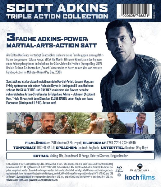 Produktbild: Scott Adkins Triple Action Collection [3 Blu-rays]