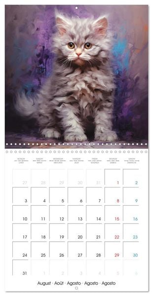 Produktbild: Illustrations Chatons (Calendrier mural carr&eacute; 2026 30x30 cm) Calendrier double avec une page pour vos prises de notes