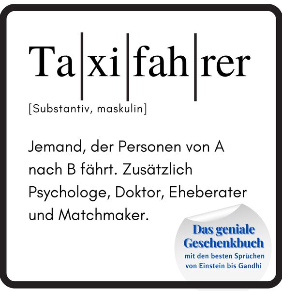 Produktbild: Taxifahrer