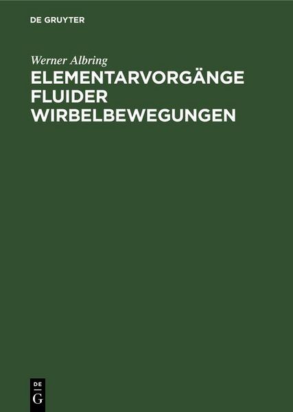 Produktbild: Elementarvorg&auml;nge fluider Wirbelbewegungen