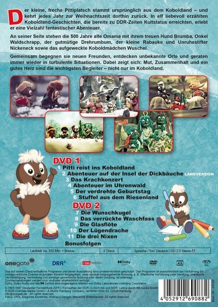 Produktbild: Pittiplatsch reist ins Koboldland [2 DVDs]