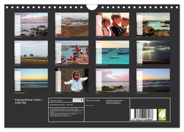 Produktbild: Kapverdische Inseln - Insel Sal (Wandkalender 2026 DIN A4 quer), CALVENDO Monatskalender
