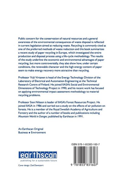 Produktbild: Environmental Impacts of Waste Paper Recycling
