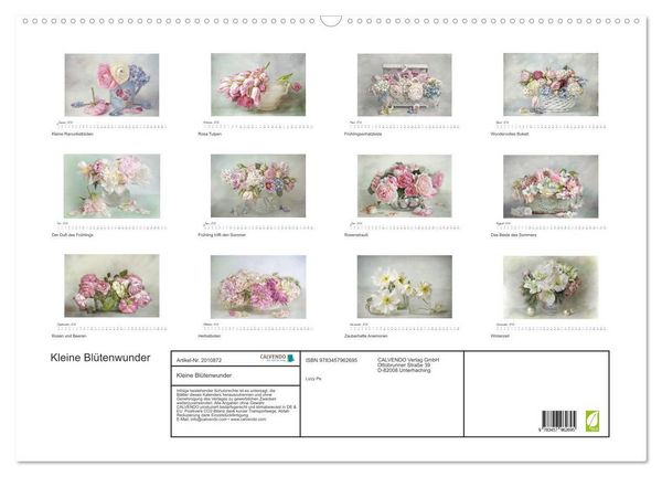 Produktbild: Kleine Bl&uuml;tenwunder (Wandkalender 2026 DIN A2 quer), CALVENDO Monatskalender