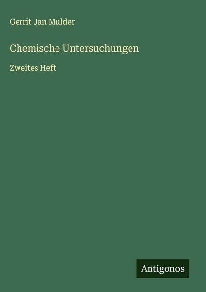 Produktbild: Chemische Untersuchungen