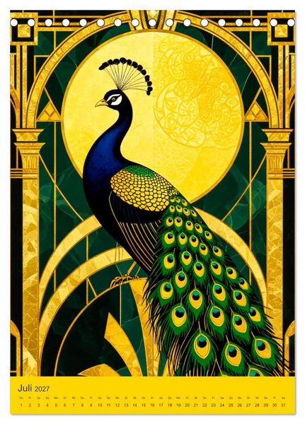 Produktbild: Art Deco Luxury &ndash; Golden Twenties (Tischkalender 2027 DIN A5 hoch), CALVENDO Monatskalender