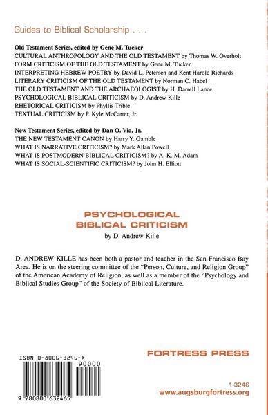 Produktbild: Psychological Biblical Criticism