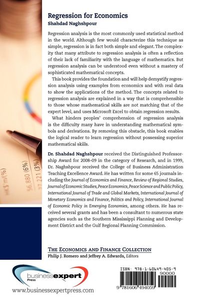 Produktbild: Naghshpour, S: Regression for Economics