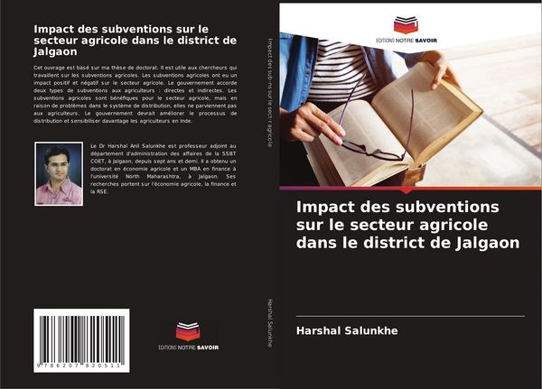 Produktbild: Impact des subventions sur le secteur agricole dans le district de Jalgaon