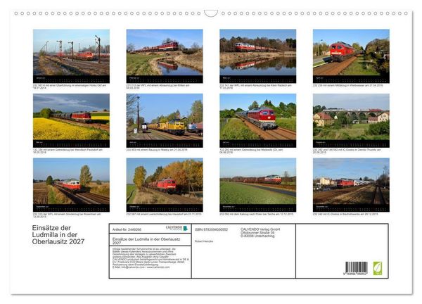 Produktbild: Eins&auml;tze der Ludmilla in der Oberlausitz 2027 (Wandkalender 2027 DIN A2 quer), CALVENDO Monatskalender