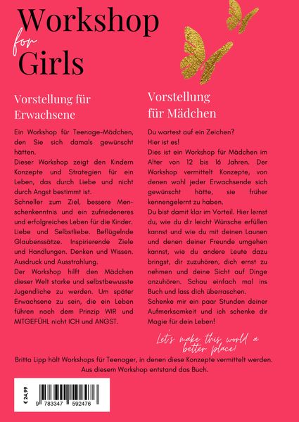 Produktbild: Workshop for Girls - Ein Buch f&uuml;rs Leben f&uuml;r M&auml;dchen zwischen 12 und 16 Jahren