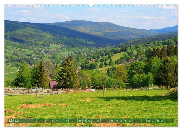Produktbild: Bad Flinsberg und Umgebung (hochwertiger Premium Wandkalender 2026 DIN A2 quer), Kunstdruck in Hochglanz