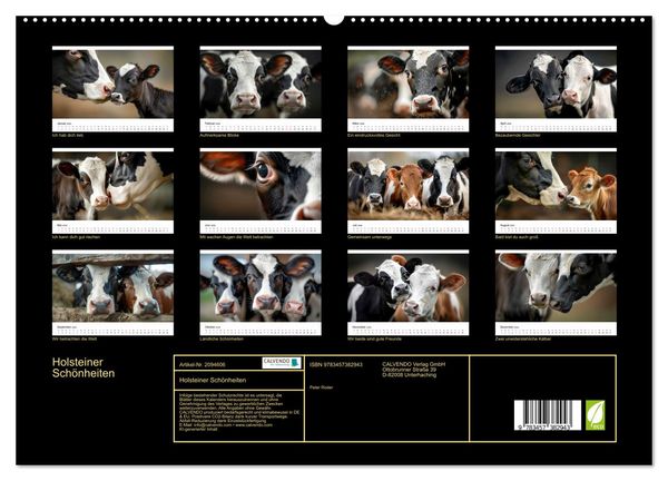 Produktbild: Holsteiner Sch&ouml;nheiten (hochwertiger Premium Wandkalender 2026 DIN A2 quer), Kunstdruck in Hochglanz