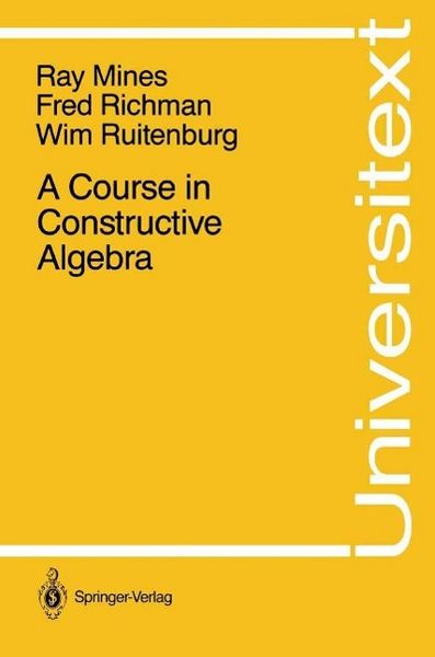 Produktbild: A Course in Constructive Algebra