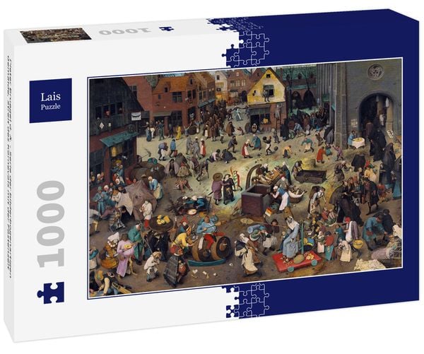 Produktbild: Lais Puzzle Pieter Bruegel d. &Auml;. - Serie der bilderbogenartigen Gem&auml;lde, Streit des Karnevals mit der Fastenzeit 1000 Teile