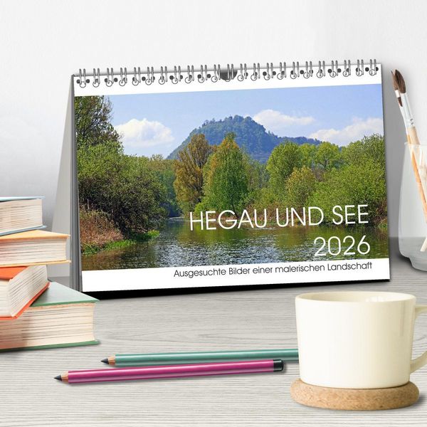 Produktbild: Hegau und See (Tischkalender 2026 DIN A5 quer), CALVENDO Monatskalender