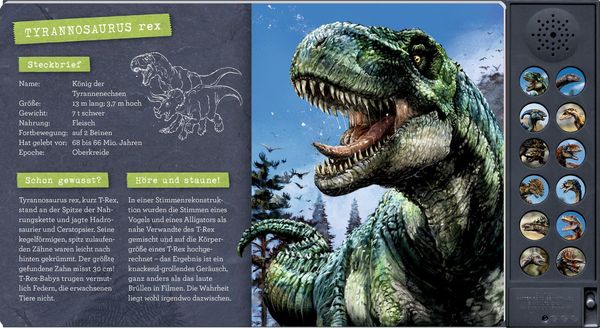 Produktbild: Das gro&szlig;e Dinosaurier-Soundbuch - T-Rex World