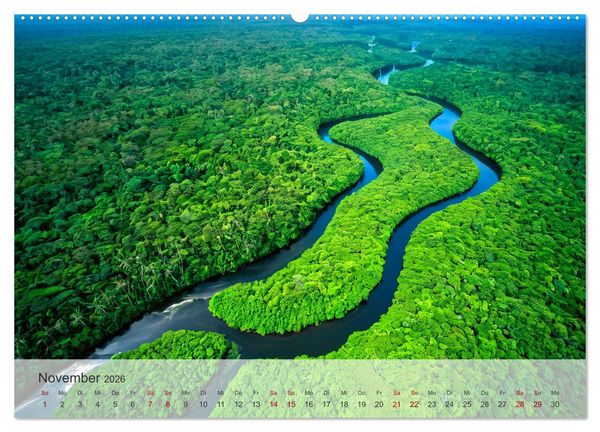Produktbild: Fl&uuml;sse der Fantasie (hochwertiger Premium Wandkalender 2026 DIN A2 quer), Kunstdruck in Hochglanz
