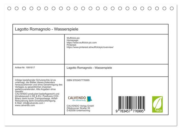 Produktbild: Lagotto Romagnolo - Wasserspiele (Tischkalender 2026 DIN A5 quer), CALVENDO Monatskalender