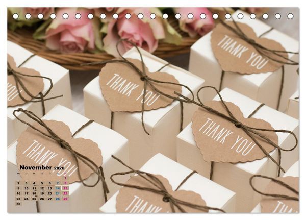 Produktbild: W wie Wedding (Tischkalender 2026 DIN A5 quer), CALVENDO Monatskalender