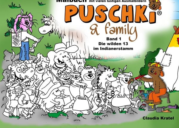Malbuch zu PUSCHKI & family
