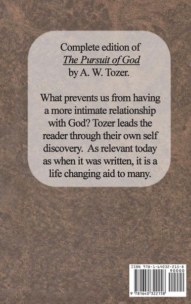 Produktbild: The Pursuit of God