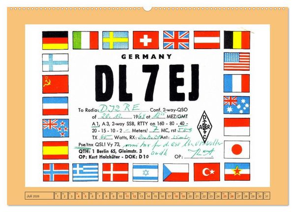 Produktbild: Amateurfunk in West-Berlin (hochwertiger Premium Wandkalender 2026 DIN A2 quer), Kunstdruck in Hochglanz
