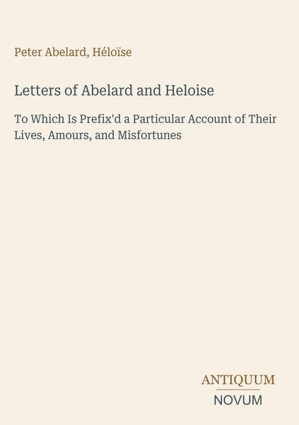 Produktbild: Letters of Abelard and Heloise