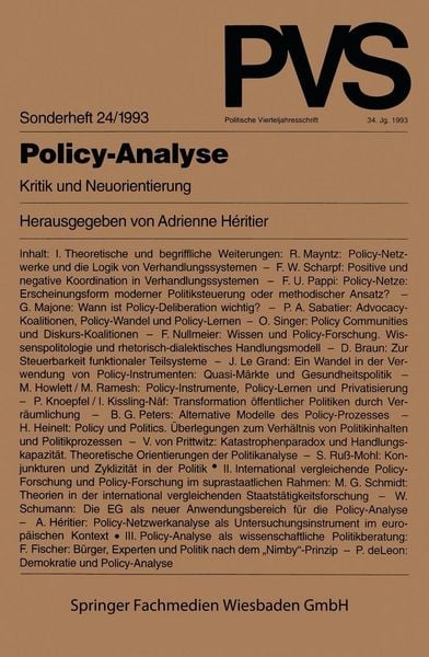 Produktbild: Policy-Analyse