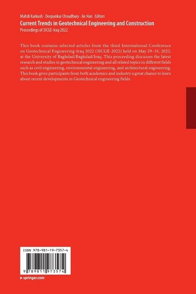 Produktbild: Current Trends in Geotechnical Engineering and Construction