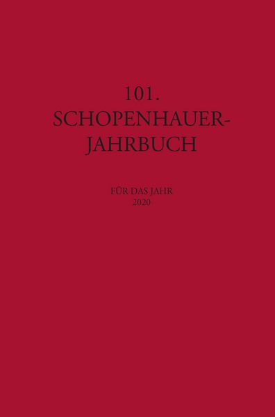Produktbild: 101. Schopenhauer Jahrbuch