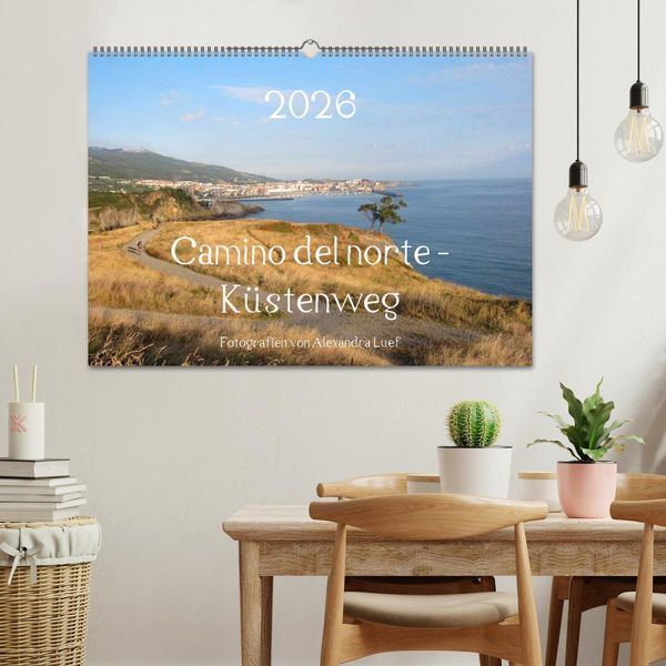 Produktbild: Camino del norte - K&uuml;stenweg (Wandkalender 2026 DIN A2 quer), CALVENDO Monatskalender