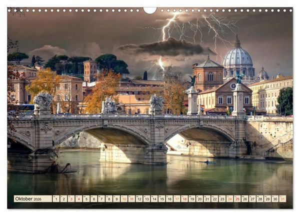 Produktbild: Metropolen - Weltst&auml;dte im Blitzlicht (Wandkalender 2026 DIN A3 quer), CALVENDO Monatskalender