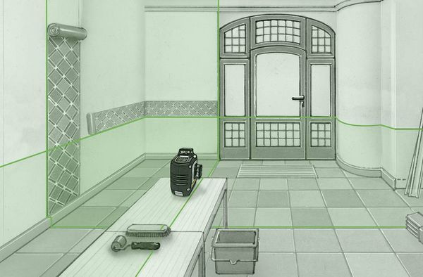 Produktbild: Laserliner CompactPlane-Laser 3G Pro Dreidimensionaler Laser selbstnivellierend