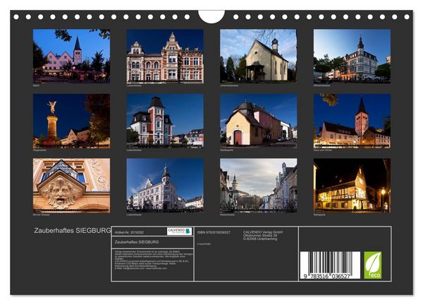 Produktbild: Zauberhaftes SIEGBURG (Wandkalender 2026 DIN A4 quer), CALVENDO Monatskalender
