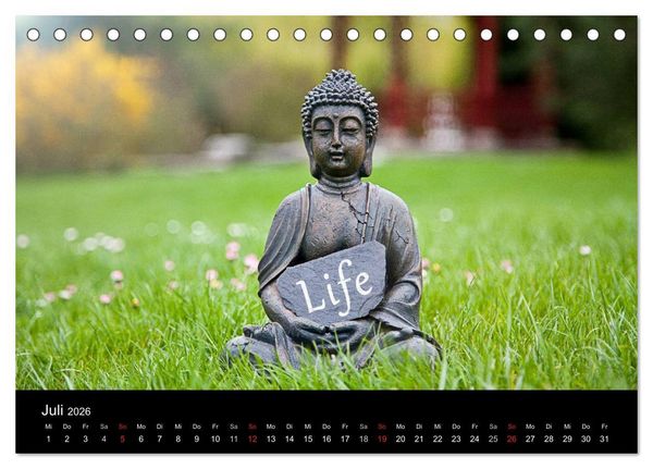 Produktbild: SPIRIT OF ZEN Meditation (Tischkalender 2026 DIN A5 quer), CALVENDO Monatskalender